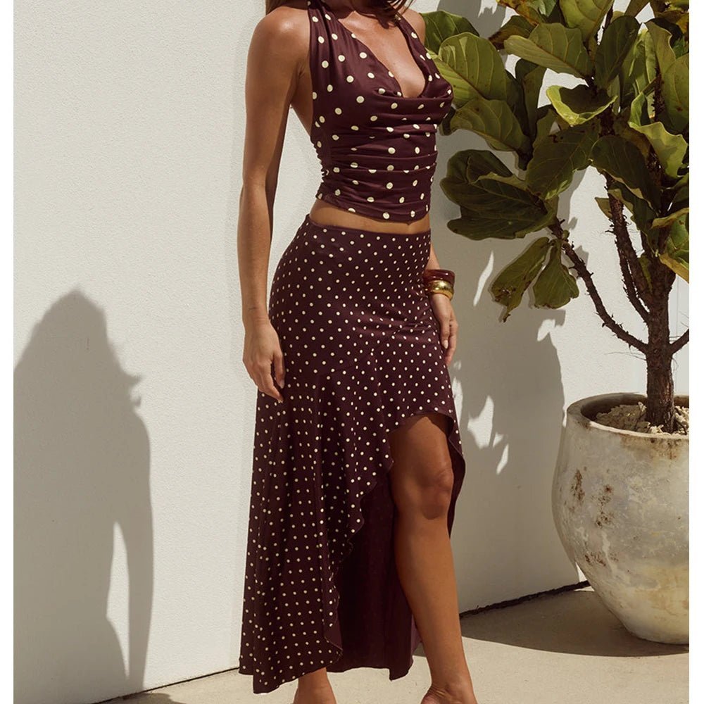 ZEYA - Sofia Two-Piece Polka Dot Set
