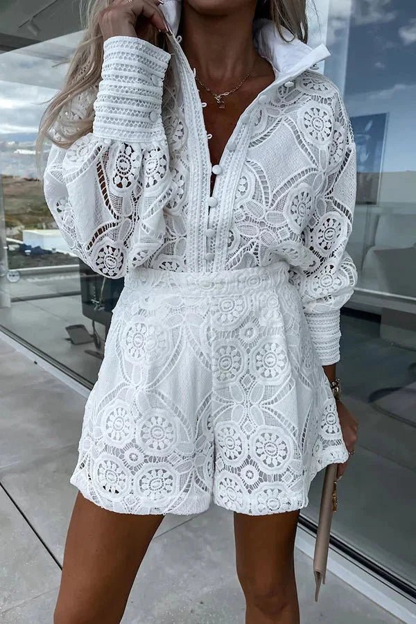 ZEYA - Sophia Lace Embroidered Co-Ord Set