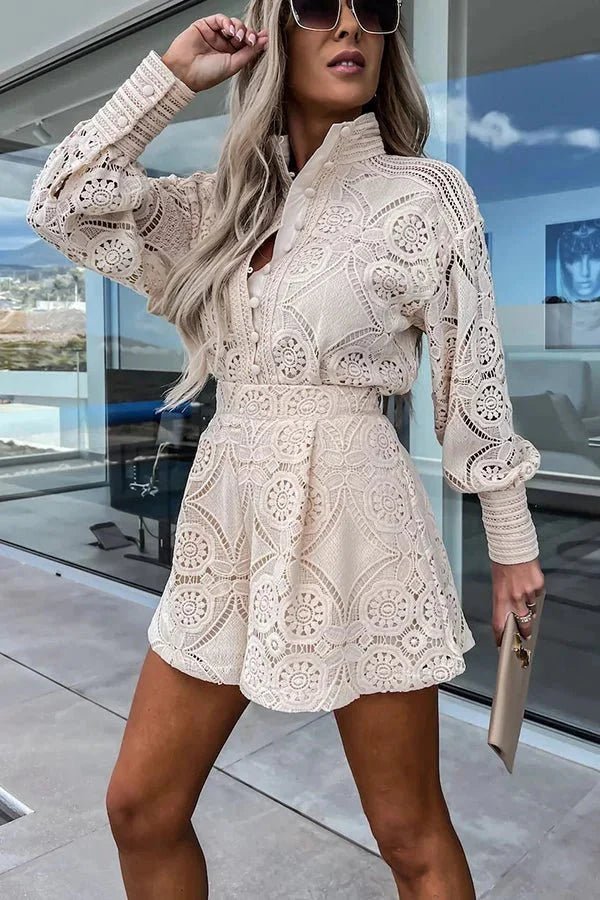ZEYA - Sophia Lace Embroidered Co-Ord Set