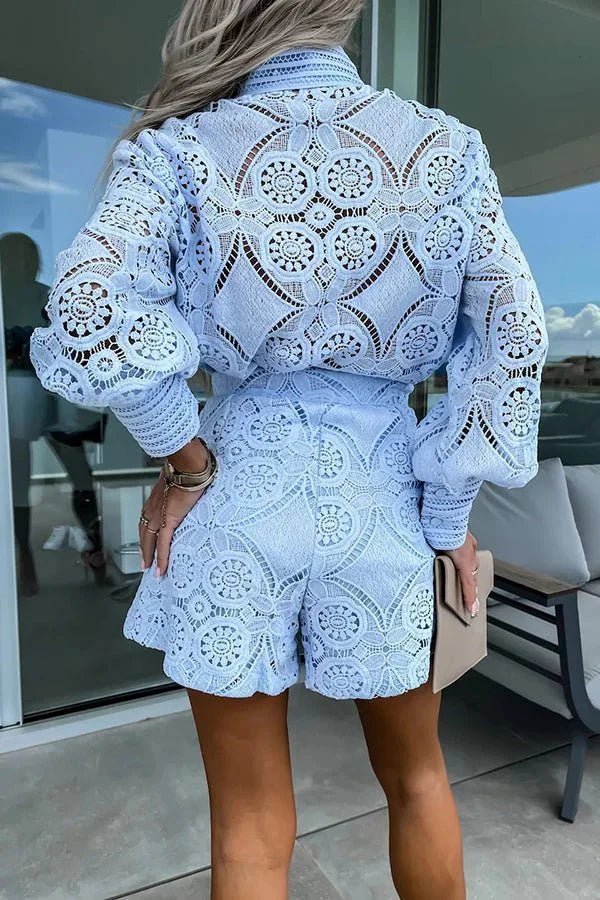 ZEYA - Sophia Lace Embroidered Co-Ord Set
