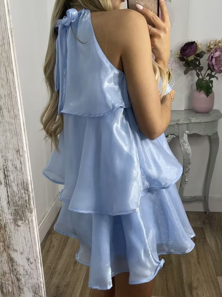 ZEYA - Sophia Organza Halterneck Mini Dress