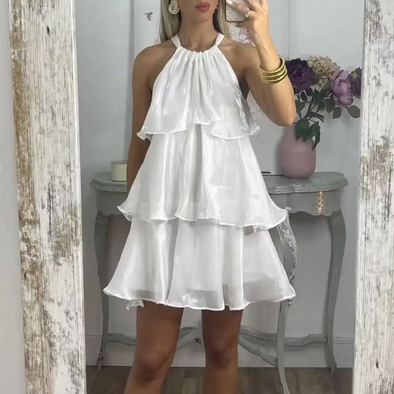 ZEYA - Sophia Organza Halterneck Mini Dress