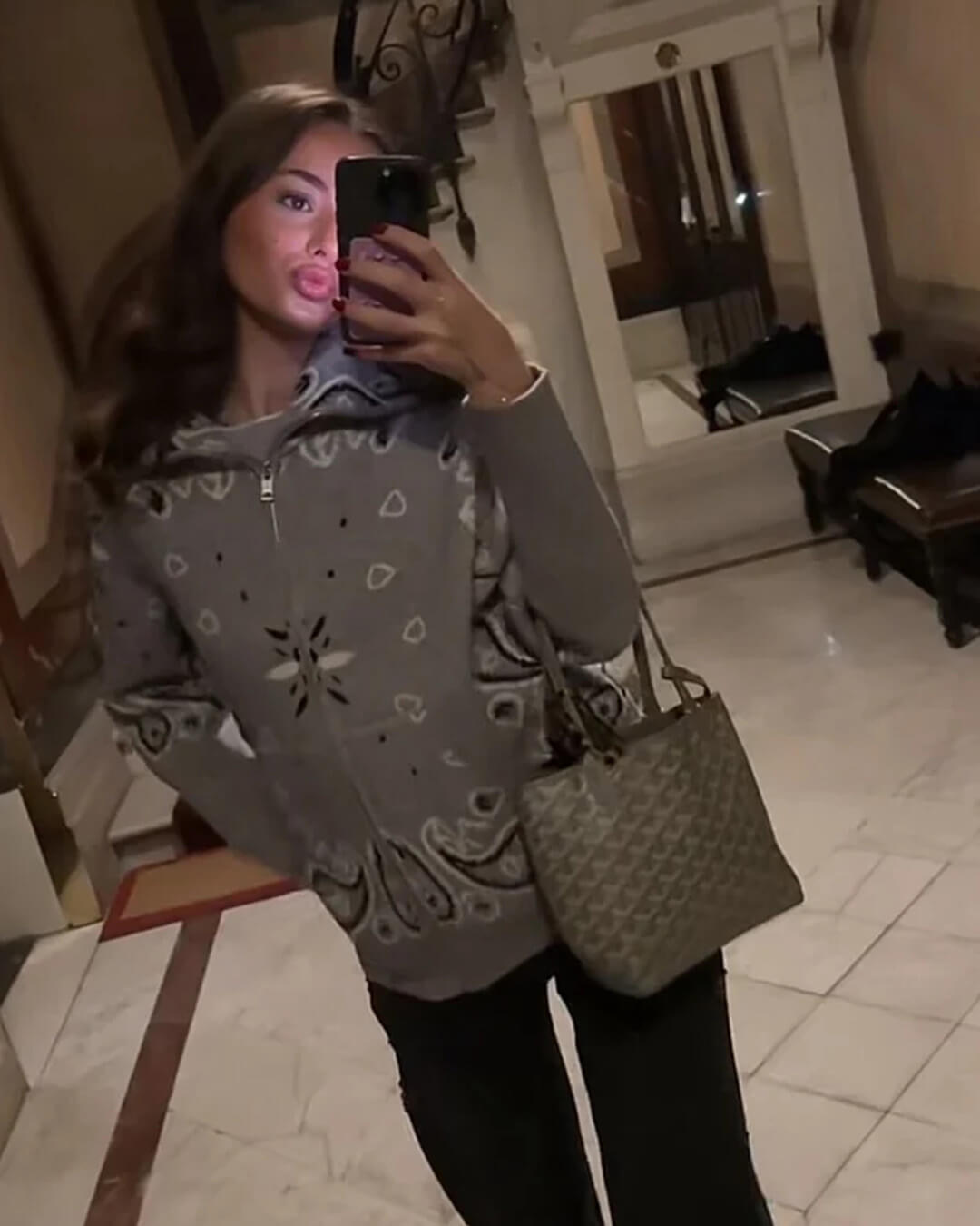 Cárdigan Stacey de Punto con Estampado Paisley