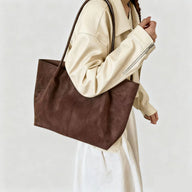 Bolso tote Tessa de ante sintético con neceser