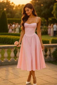 Vestido midi Thomasin para invitada de boda
