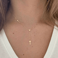 Collar con colgante cruz Valencia