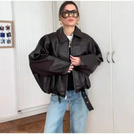 Chaqueta motera Denise en piel sintética