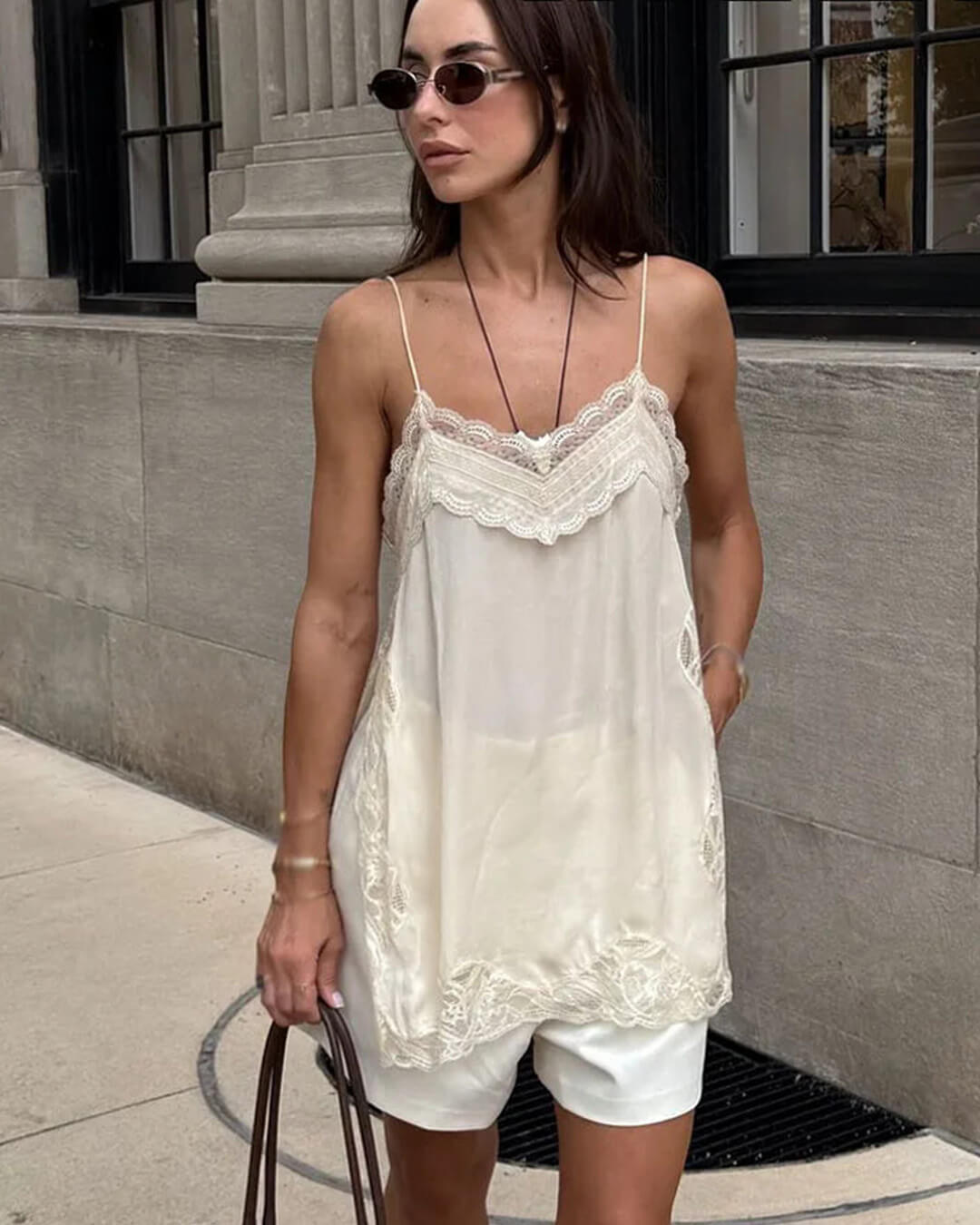 ZEYA - Valerie Lace Top with Side Slit