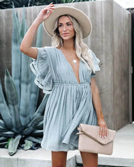 Vestido Mini Boho Babydoll Veda
