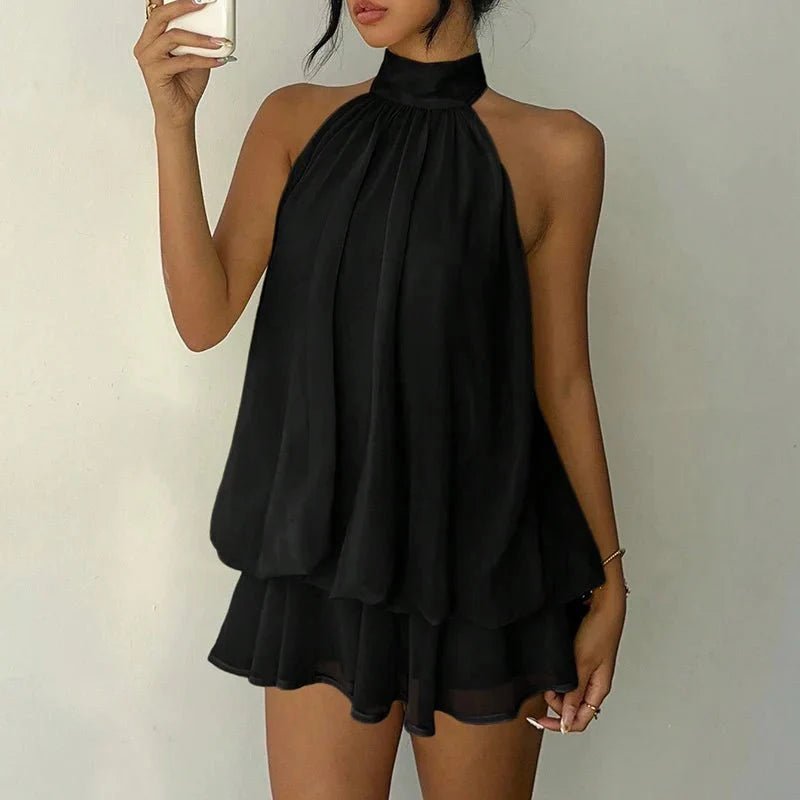 ZEYA - Viviana Halter Backless Mini Dress