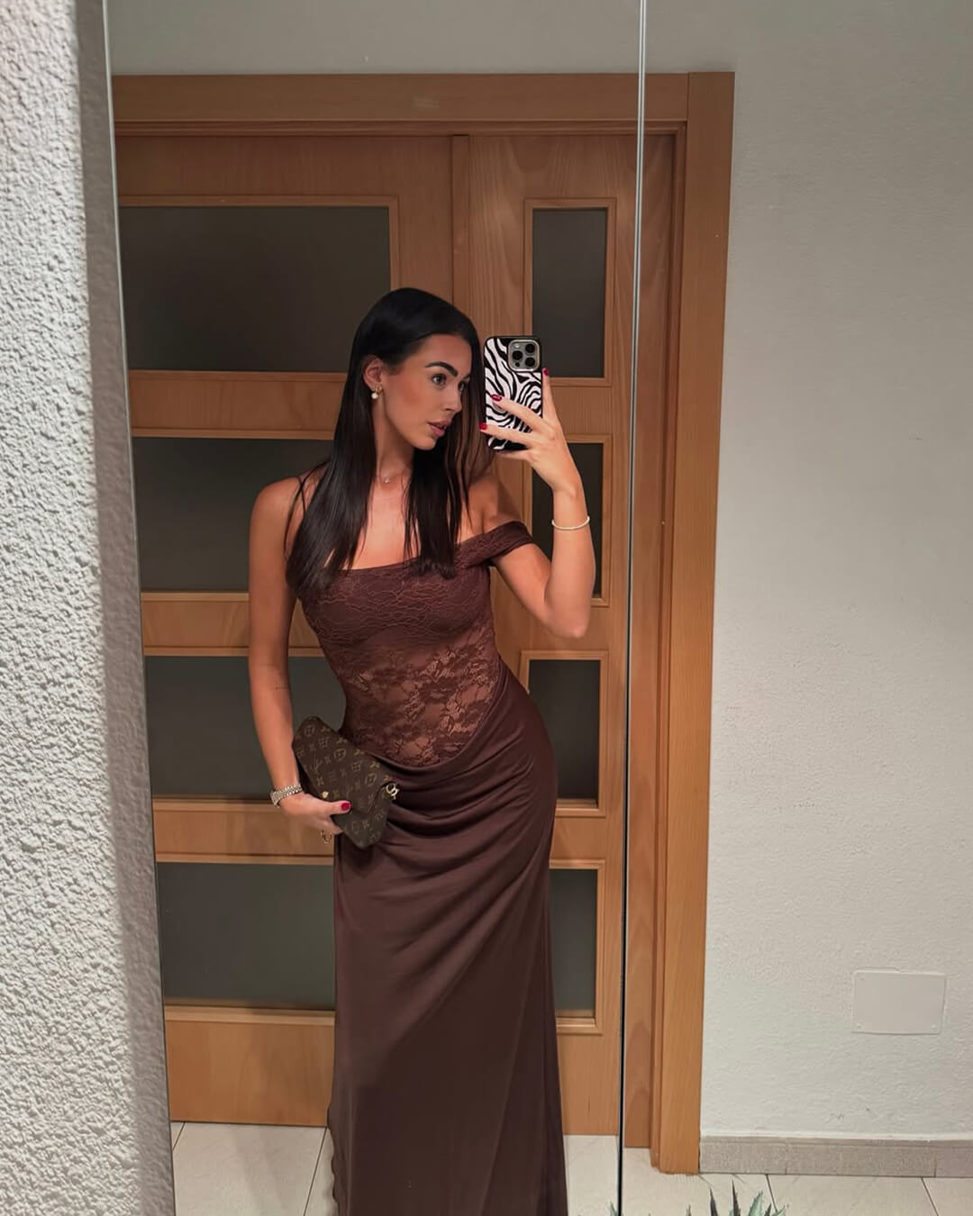 ZEYA - Willow One Shoulder Lace Maxi Dress