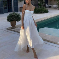 Yesha vestido midi de volantes