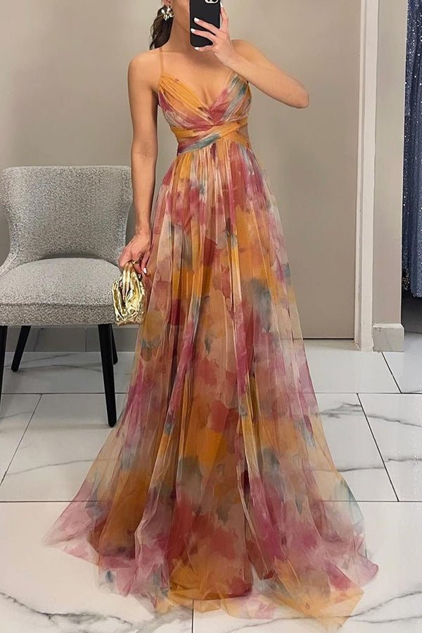 ZEYA - Yseult Floral V - Neck Maxi Dress