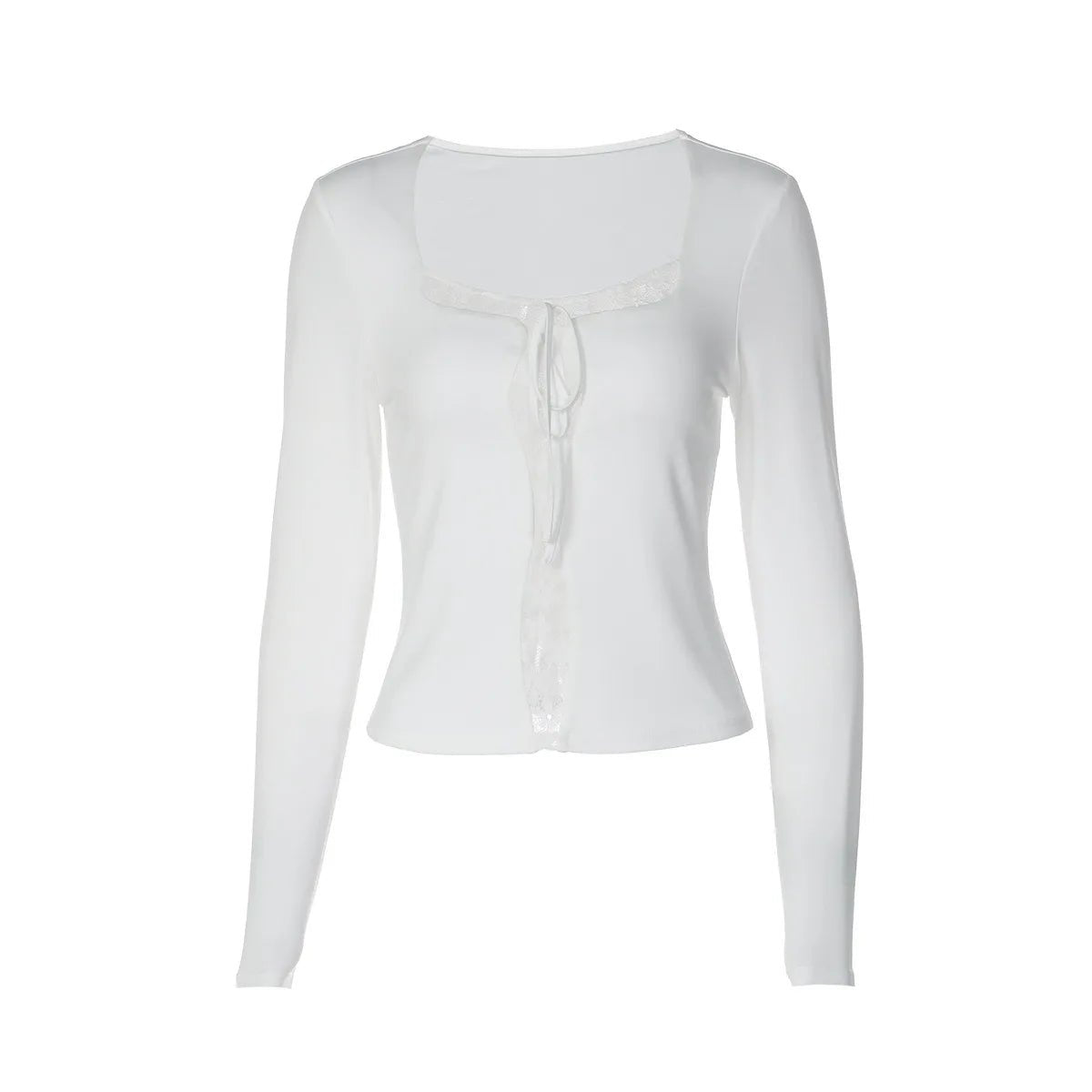 ZEYA - Zara Lace Square Neck Crop Blouse