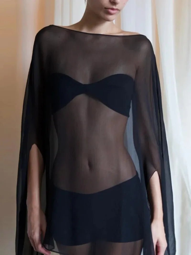 ZEYA - Zennie See - Through Long Sleeve Top